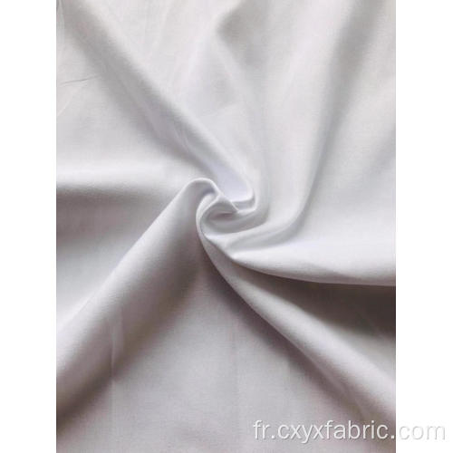 tissu microfibre de polyester blanchi blanc
